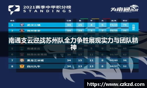 南通支云迎战苏州队全力争胜展现实力与团队精神